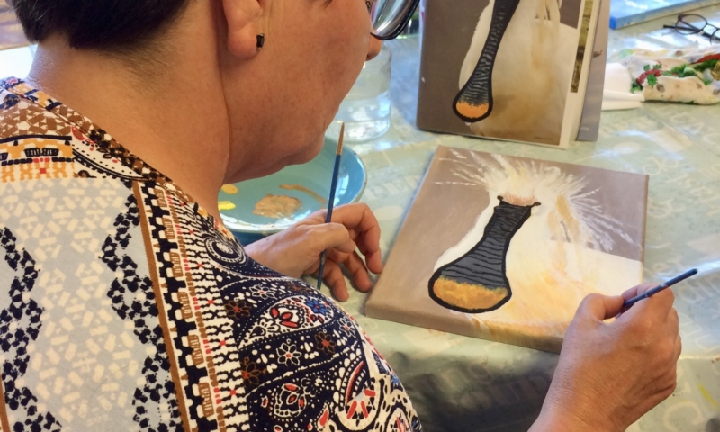 Schilderen bij Huis van Rie op maandag en woensdag